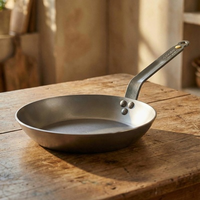 de Buyer Oceľová panvica na steaky Mineral B Element 24 cm