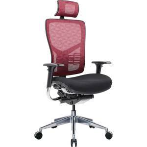RFG Ергономичен стол RFG TECH@PRO, Multi-function механизъм, до 250 kg, черна седалка, червена облегалка (4010200373)