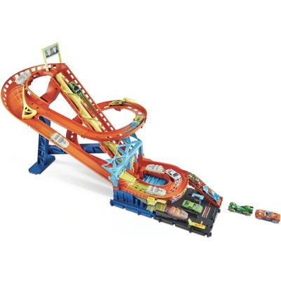 Mattel Hot Wheels Horská dráha s 5 autíčky