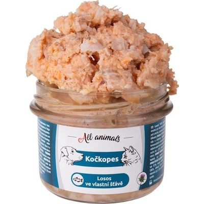 All Animals Kočkopes Losos ve vl. šťávě 200 g – Zboží Mobilmania