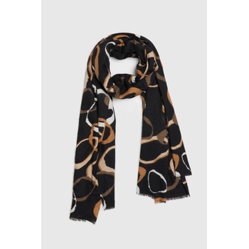 Moodo Шал с десен черен Moodo Moodo | Cheren | ЖЕНИ | ЕДИН РАЗМЕР