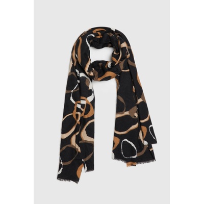 Moodo Шал с десен черен Moodo Moodo | Cheren | ЖЕНИ | ЕДИН РАЗМЕР