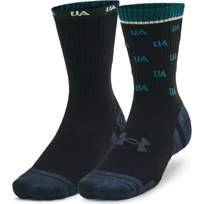 Under Armour Perf Cotton Nov 2pk Mid Black / Black / Castlerock