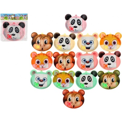 Přesouvačka hlavolam zvířátko plast 7x6cm mix druhů v sáčku – Zboží Dáma