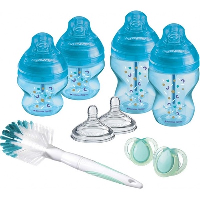 Tommee Tippee set kojeneckých lahví advanced Anti Colic smíšené velikosti 9ks modrá