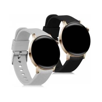 kwmobile 2x Гривна за Huawei Watch GT 3 Pro (43mm) / Watch GT 3 (42mm) - черен