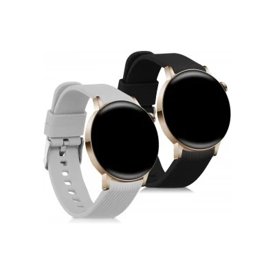 kwmobile 2x Гривна за Huawei Watch GT 3 Pro (43mm) / Watch GT 3 (42mm) - черен