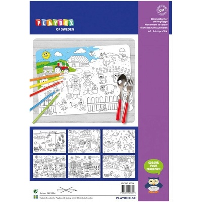 Prostírání k vybarvení, 24 ks – Zbozi.Blesk.cz