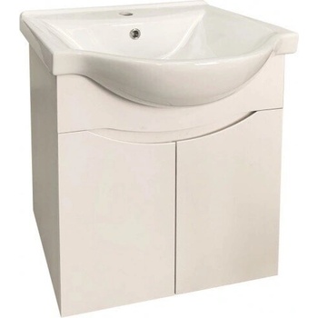 InterCeramic Конзолен шкаф за баня InterCeramic ICP 5549/60 с порцеланов умивалник - компактен PVC модел (ICP 5549/60)