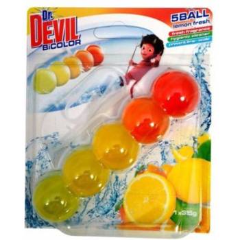 Dr. Devil Ароматизатор за тоалетна Dr. Devil BiColor Гел, 35 g, Lemon (217022-LF)