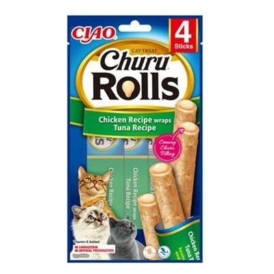 Inaba Churu Rolls cat Kura & Tuniak 4 tuby 40 g