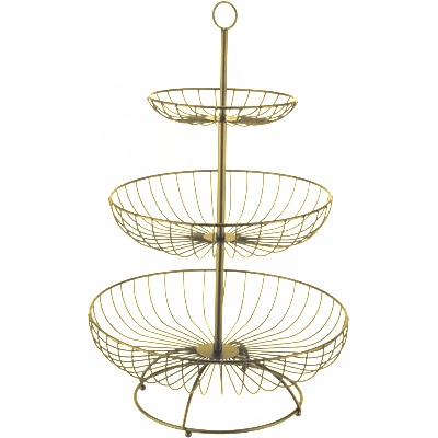 Horecano Horecano-charm-Фруктиера кръгла три нива ЗЛАТНА (hc-981802) (232025) (01981802)
