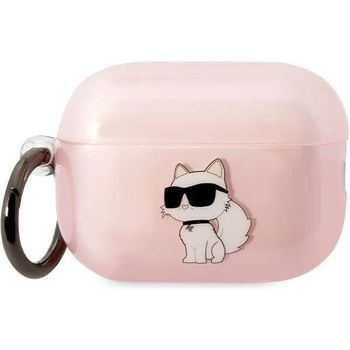 Karl Lagerfeld Кейс Karl Lagerfeld KLAP2HNCHTCP за AirPods Pro 2, розов / розов, Ikonik Choupette (KF001509-0)