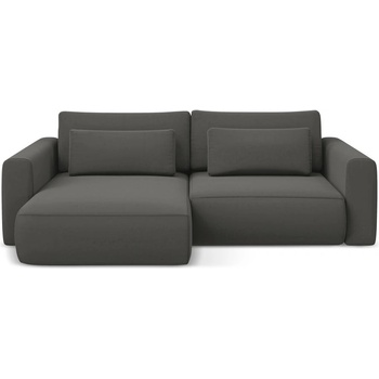 makamii Тъмносив кадифен разтегателен ъглов диван с място за съхранение (ляв ъгъл) Kapua - Makamii (KAPUA_LCF_S_3_P1_C2)