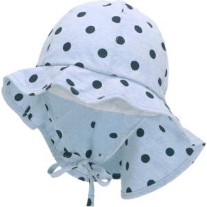 Sterntaler Шапка с UV 50+ защита Sterntaler - На точки, за момиче, 45 cm, 6-9 месеца, синя (1412312-325) - baby