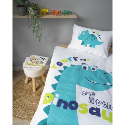 Detexpol obliečky Little Dino blue 100 x 135 cm 40 x 60 cm