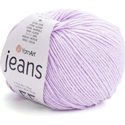 Pletací příze Gina / Jeans 50 g Varianta: 22 (19) fialová nejsvětlejší, Balení: 1 ks 43308/85098/203578