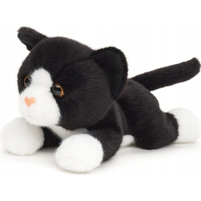 kočka černo bílá Uni Toys realistická eco 20 cm
