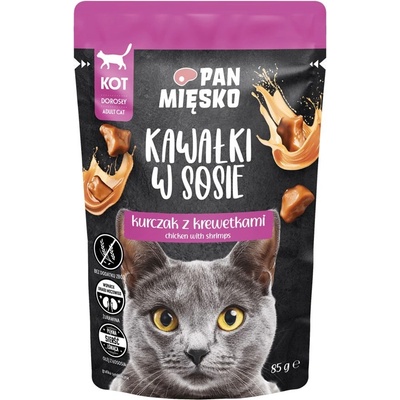 PAN MIĘSKO Pieces in sauce Chicken with shrimps 85 g