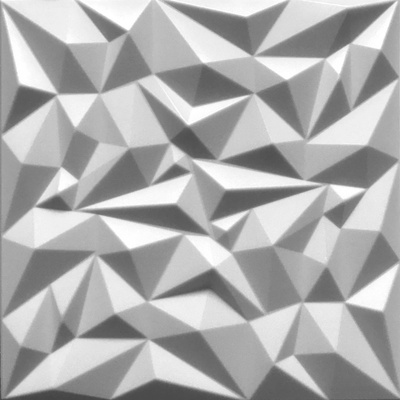 Deccart Ametyst geometrické 3D pěnové White 10m²