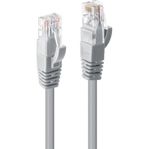Lindy Пач кабел LINDY 48002, U/UTP, Cat. 6, 1m, сив (48002)
