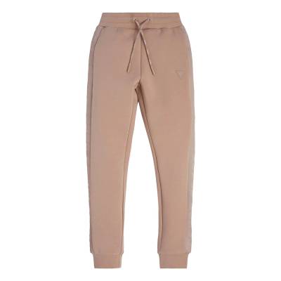 Спортен едноцветен панталон за момиче в цвят пепел от рози Guess