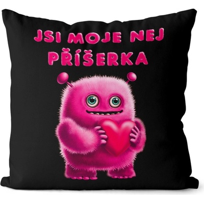 Impar Polštář Moje příšerka růžová 55x55 – Hledejceny.cz