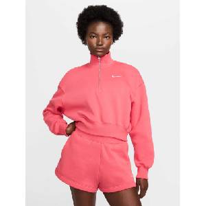 Nike Блуза w nsw phnx flc qz crop - sportdepot - 87,09 лв