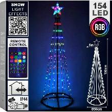 Entac Stromček RGB s ďiaľkovým ovl. IP44