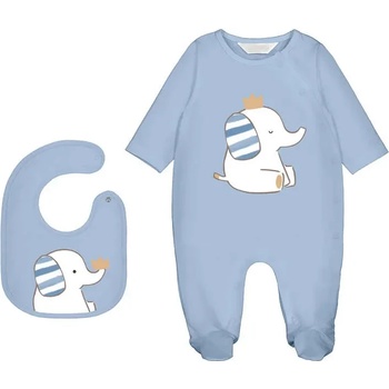 Mayoral Гащеризон дълъг и лигавник слонче в син цвят за новородено момче Mayoral