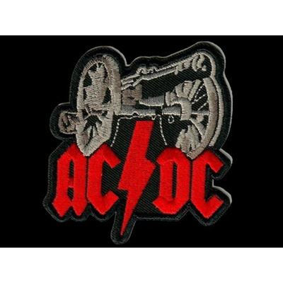 Nášivka AC/DC for those vyšívaná zažehlovací