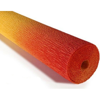 Italský krepový papír Cartotecnica Rossi 180g (50 x 250cm) - oranžovo-žlutá 576/9