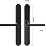 TTLock електронна смарт брава за врати с AL и PVC профили цвят черен - ASD S31A (CNL011)
