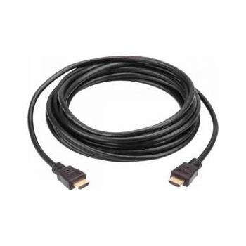 Image 1 of ATEN Кабел ATEN 2L-7D15H, HDMI / Мъжко - HDMI / Мъжко, Ethernet, 4K (4096 x 2160 / 30 Hz), 15 м, Позлатени конектори, Черен, ATEN-2L-7D15H