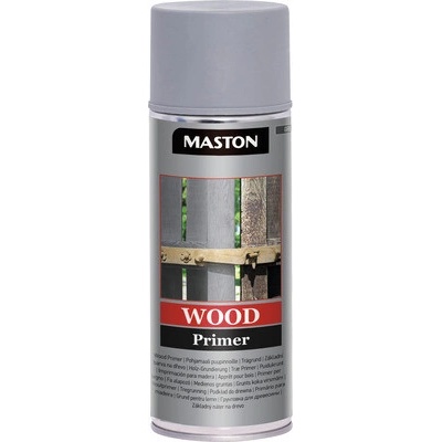 Maston Wood Primer lak v spreji 400 ml sivý