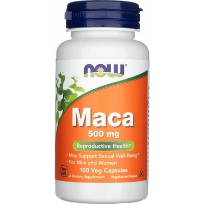 Now Foods NOW Maca řeřicha peruánská koncentrát 500 mg 100 rostlinných kapsúl
