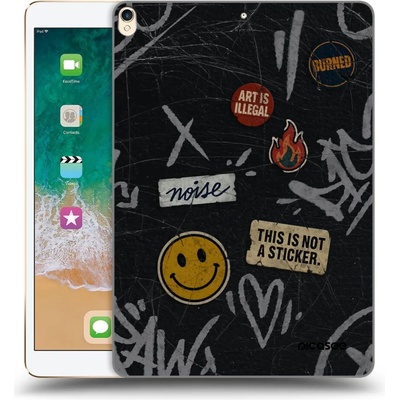 Picasee silikónový prehľadný obal pre Apple iPad Pro 10.5" 2017 2. gen STICKERS x TAGS