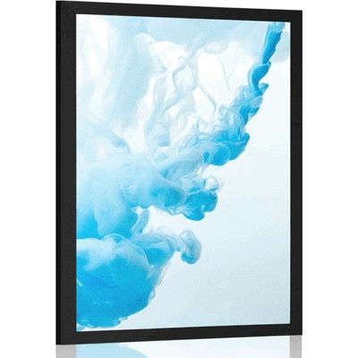 Plakát modrý inkoust ve vodě - 40x60 no frame
