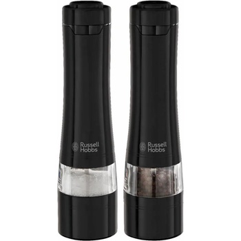 Russell Hobbs Електрически мелнички за сол и пипер Russell Hobbs Black 28010-56, Керамичен механизъм, LED, Черен (28010-56)