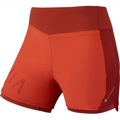 Montane Womans Katla Twin Skin Shorts Paprika dámské běžecké kraťasy oranžová