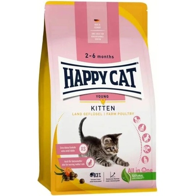 Happy Cat Kitten Land Geflügel Drůbež 300 g