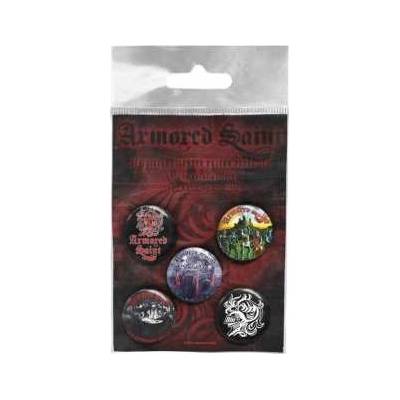 Sada Placek Armored Saint Button Badge set