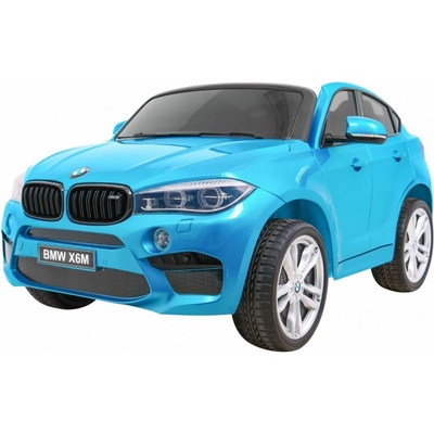 JBM elektrické autíčko BMW X6M Lux dvojmiestne lak modrá