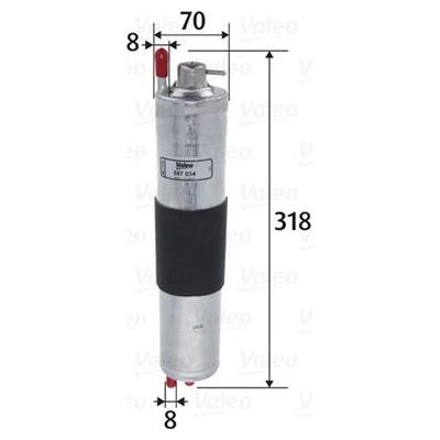 palivovy filtr VALEO 587034