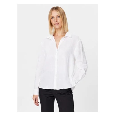 Sisley Риза 5BMLLQ05B Бял Regular Fit (5BMLLQ05B)