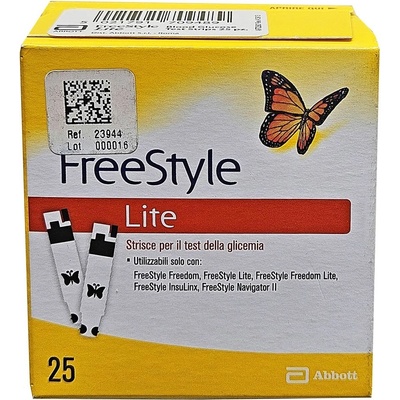 Abbott Freestyle Lite testovacie prúžky 25 ks