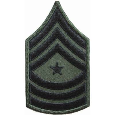 Nášivka: Hodnost US ARMY rukávová Sergeant Major olivová | černá