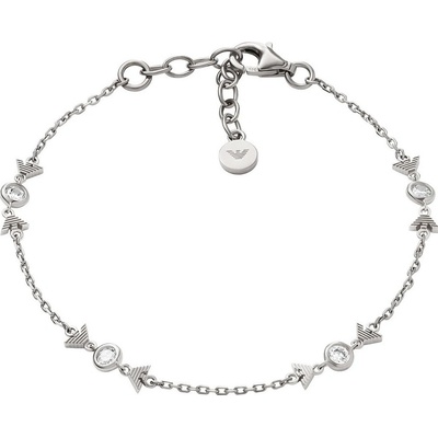 Emporio Armani Půvabný stříbrný náramek pro ženy se zirkony EG3616040