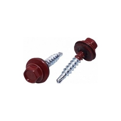 Farmářský samořezný šroub 4,8 x 20 mm RAL 3011 250ks