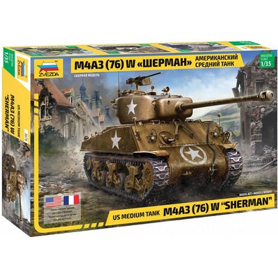 Zvezda M4A3 Sherman w/ 76mm Gun 1:35